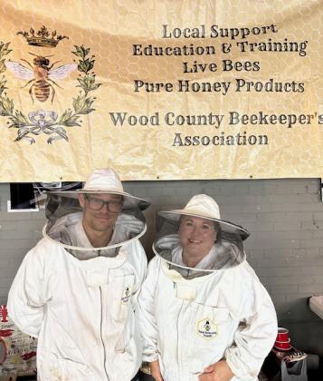 two members of the Wood County Beekeepers came to Sulphur Springs 'Earth Day' on April 20