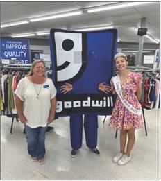 Remodeling and restyled to better serve the area, the Sulphur Springs Goodwill Industries store grandly reopened on Friday August 4 with lunch and special guests like Kim Beck with the Chamber, mascot G-Willy, and Hopkins County Dairy Festival Queen Caroline Prickette. Staff Photo by Enola Gay Mathews