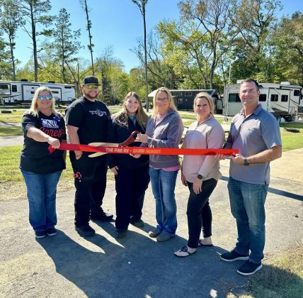 Ribbon cutting for The Pine RV and Cabin Resort in Mount Vernon