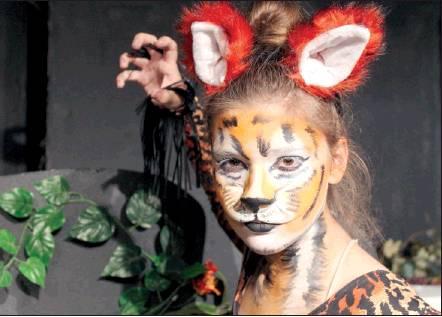 Aspen Mayhew as Shere Khan shows her eye of the tiger.