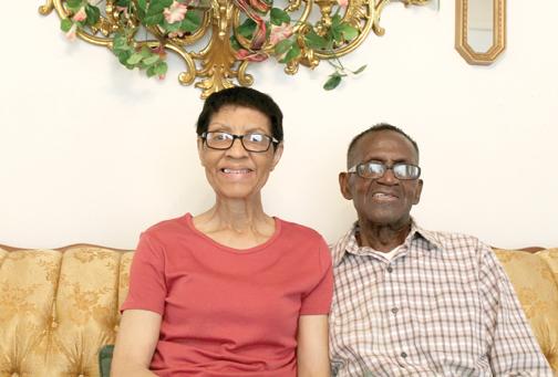 Deacon J.D. and Gloria Franklin in their home on the newly renamed J.D. Franklin Drive. J.D. is Sulphur Springs’ first African American mayor. Staff photo by Taylor Nye