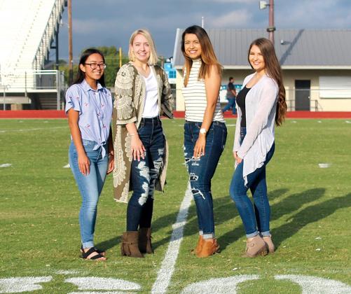 From left, Sarah Tran, Sydnee Neal, Jocelyn Perez and Carol Nabors are Como-Pickton High School’s 2019 Homecoming queen candidates. The queen will be crowned Friday during pre-game activities, starting at 6:50 p.m. Courtesy/CPCISD