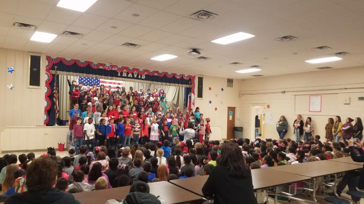 Travis Primary performed patriotic programs for friends and family on Veterans Day.