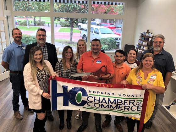 Aflac held their ribbon cutting celebration Tuesday, Nov. 5 at noon at the Chamber of Commerce at 110 Main St. in Sulphur Springs. Courtesy/ Hopkins County Chamber of Commerce