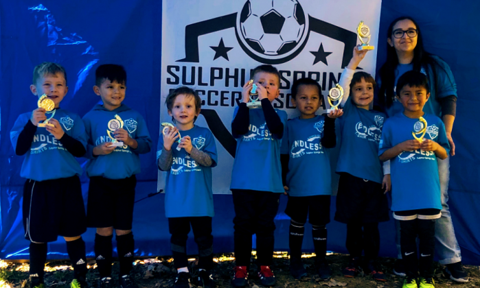 The Under 6 Blue Team was coached by Jamie Ortega and sponsored by Endless T’s. More photos will be Saturday’s print edition. Courtesy/Jeremy Ferrill