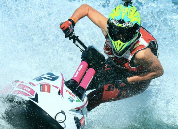 A jet ski rider during a race. Courtesy/ JetTribe