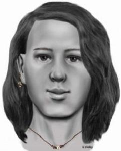An updated police sketch created of the Corona Girl, now known to be Sue Ann Huskey. Courtesy/Doe Network