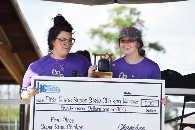 Super Chicken Stew 1st place: Kylie Smith and Katey Brown, Financial Solutions