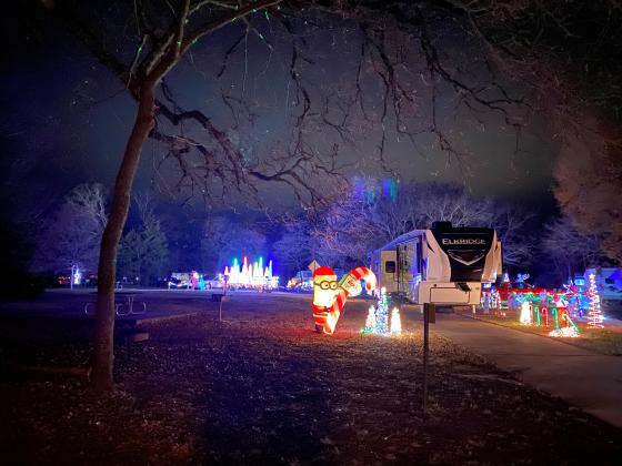 Escape the hustle and bustle of the city and kick off the holiday season by viewing the decorated campsites.