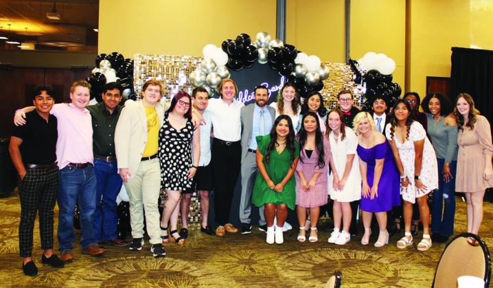RECENT AWARDS — The Sulphur Springs High School band met April 27 for their annual banquet. Awards were presented by director Spencer Emmert. Submitted photo