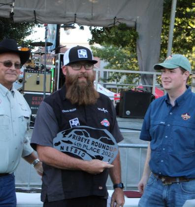 Fourth place in the Ribeye Roundup competition went to Chuck Smith and the White Smoke team.