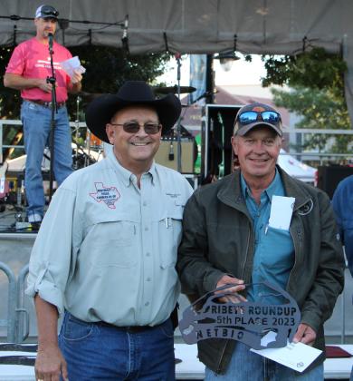 Marvin Garrett of G5 Cattle Company won fifth place honors in the Ribeye Roundup and first place in the hors d'oeuvres category.