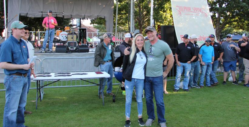 Robert and Iris Lenington, Lone Steaks, finished seventh in the ribeye contest Oct. 7.