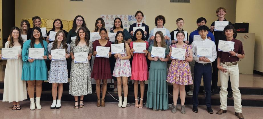 Sulphur Springs High School inducts 37 into National Honor Society, 23 into Technical Honor Society