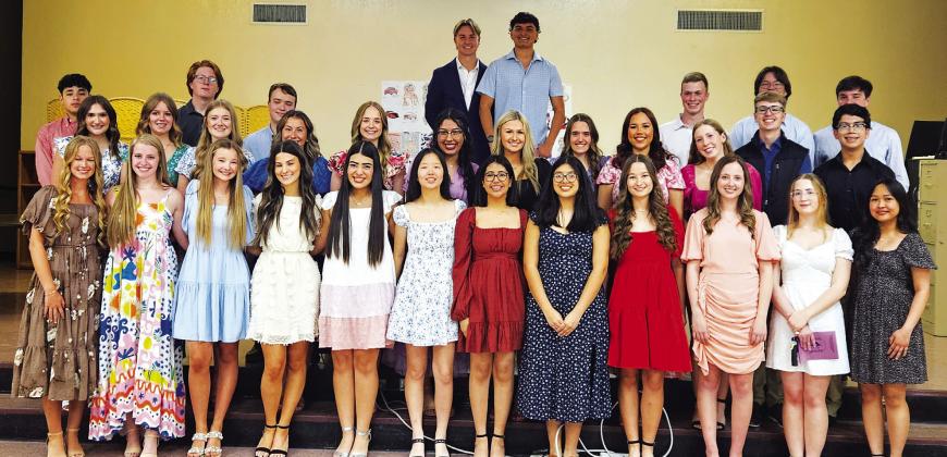 Sulphur Springs High School inducts 37 into National Honor Society, 23 into Technical Honor Society