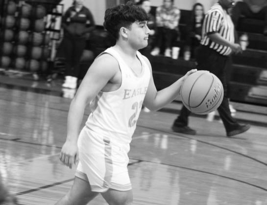 Como-Pickton's Kevin Hernandez (23) dribbles the ball down the court during a game against Fruitvale this past season. Hernandez made the Honorable Mention Academic All-State team for his academic performance.