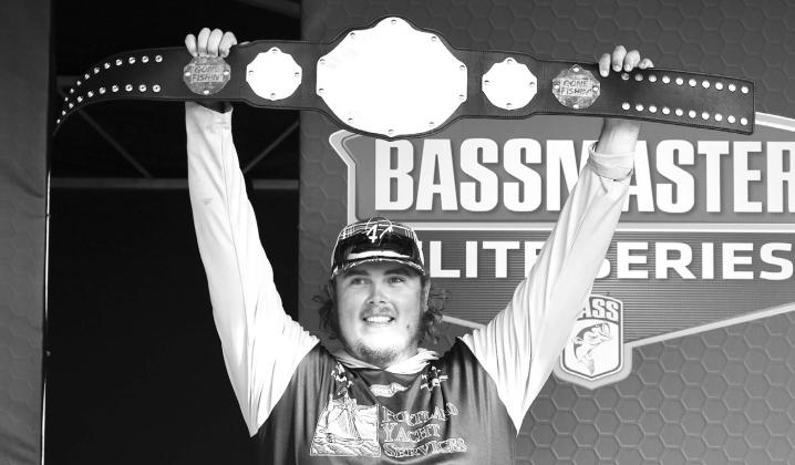 The 2024 Lake Fork Elite Series event will forever be remembered as one of greatest big bass slugfests of all-time. The entire Top 10 earned century belt trophies for cracking the 100-pound mark. Tyler Williams (pictured here) finished fourth with 124 pounds, nine ounces on 20 bass — a 6.2 pound average. BASS Photo