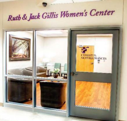 The Ruth & Jack Gillis Women’s Center is officially open to serve women with their health needs. The center was made possible through the Hopkins County Healthcare Foundation and sisters Judy Gillis and Janet Jordan. Courtesy/ CHRISTUS