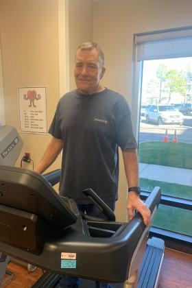 Alan Little, a cardiac rehab patient at a CHRISTUS Health faciility Submitted by Coleman Swierc, CHRISTUS Health