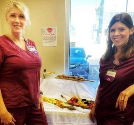 Sharon Hill and Britney Caldwell, cardiac rehab nurses at CHRISTUS Mother Frances Hospital – Sulphur Springs Submitted by Coleman Swierc, CHRISTUS Health