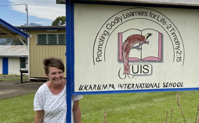 MISSION EDUCATOR — Jaime Brewer now serves as principal of the Ukarumpa International secondary school in Papua, New Guinea, where she and husband Jason provide support to Wycliffe Bible Translators, Jason as a pilot and Jaime by leading the school established to educate children of missionary families stationed in the region.