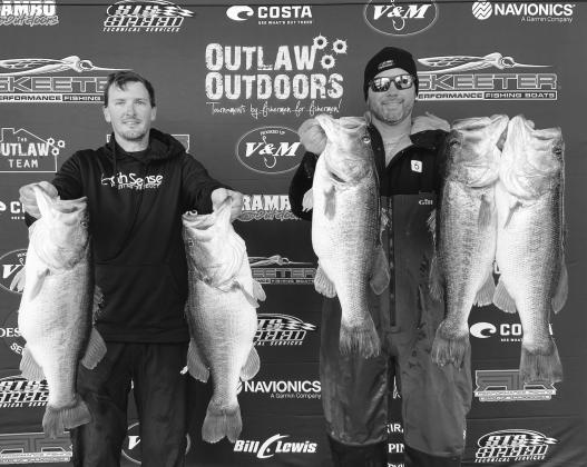 FIVE CAUGHT — Brookeland’s Dakota Ebare stormed the stage with 32-4 in the final round to claim his first pro level win in the MLF Toyota Series Southwestern Division season opener held Jan. 25-27 on Sam Rayburn.