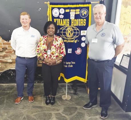 Sulphur Springs Postmistress Tina Young was guest speaker at the Kiwanis Club on August 9. The Honorable Young will receive the Oath of Office on Friday, Aug. 18, at 3 p.m. in a ceremony at Sulphur Springs City Hall. Staff Photo by Enola Gay Mathews