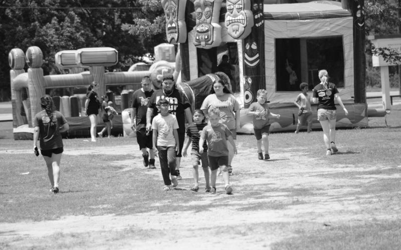 The Sulphur Springs High School Blue Blazes Second Annual Spring Carnival on Saturday, May 16, The Blue Blazers Spring Carnival featured inflatables, mini golf, laser tag, vendors, food trucks and a truck show at the Civic Center on Saturday. Staff photo by Lexi Delarosa
