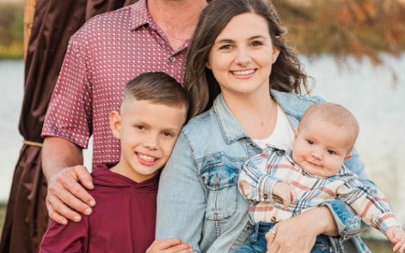 Bennie and Cassie Van Der Jagt with sons Conrad and Airie