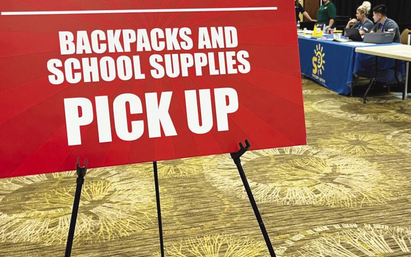 CANHelp planned for about 1,500 visitors to fill the Civic Center Exhibit Hall July 27, as part of the Back to School Fair. At least 500 backpacks were carefully filled with supplies for distribution to children in financially disadvantaged families who registered. Others can register at CANHelp to see if they qualify for a backpack, while supplies last.