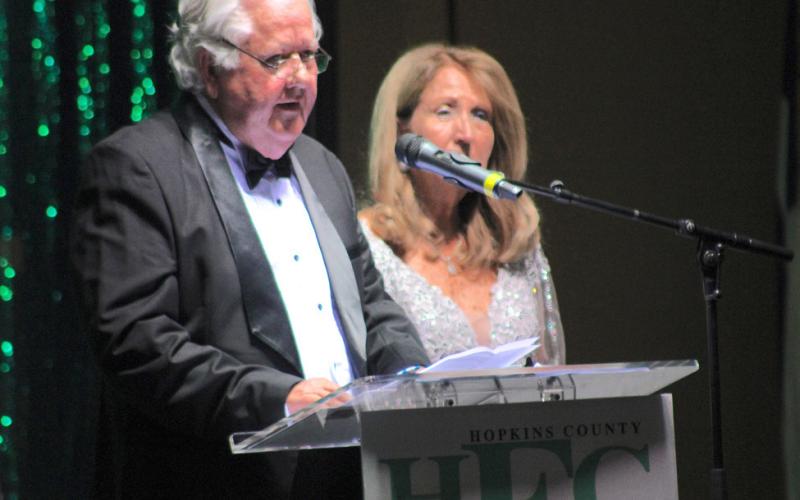 2026 Hopkins County Health Care Foundation honorees Charles and Sharon Helm. Staff photo by Lexi Delarosa