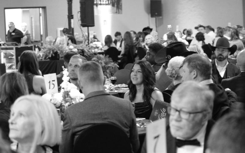 Participants enjoying the options between the chicken and steak dinner at the HCHF 2026 Gala.