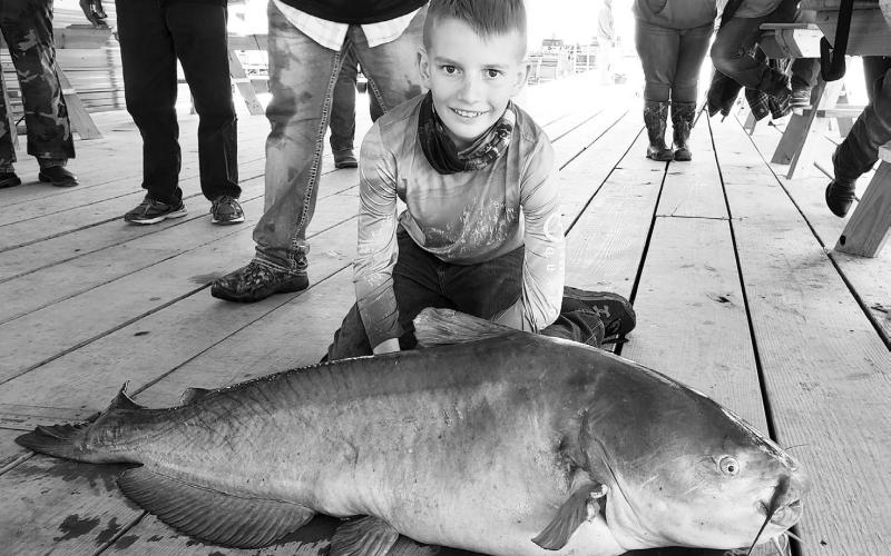Cade Childress of Pickton reeled in this 72.4 pound blue cat at Lake Tawakoni in March 2021. The fish ranks as the current junior angler state record and junior angler lake record for Lake Tawakoni. Childress was only 12 at the time of the catch.