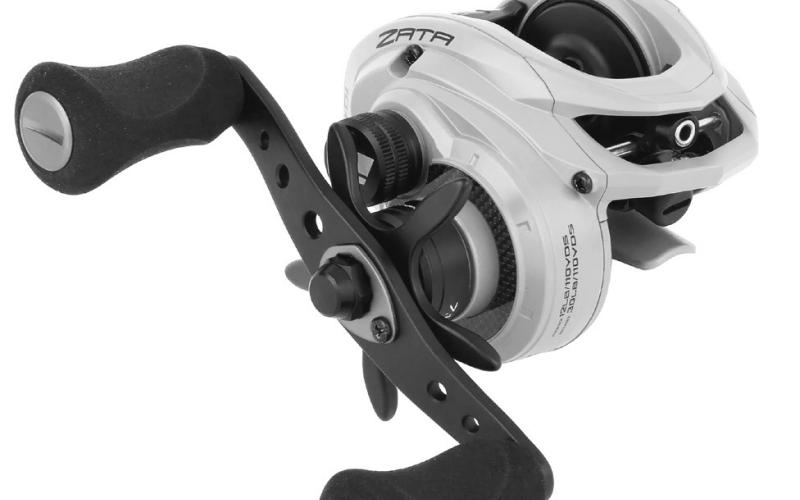 The Zata LP bait caster from Abu Garcia is an affordably priced reel packed with a long list of high performance features. The reel is wrapped in a durable, matte grey finish that looks really sharp against the black carbon handle and satin red accents. Courtesy Photo/Abu Garcia