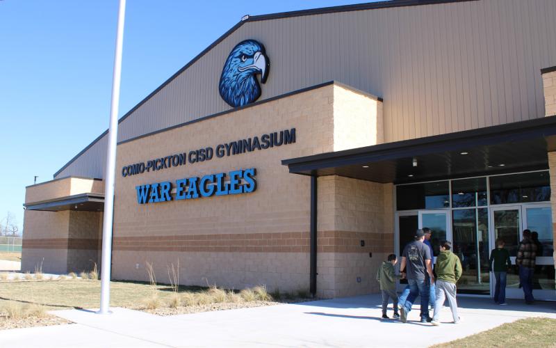 Community members gathered Sunday, Jan. 18, to celebrate the opening of the new Como-Pickton CISD Gymnasium, located on the Southeast corner of the Como-Pickton CISD campus. Staff Photos by Lexi Delarosa