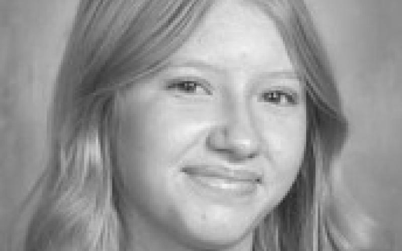 Bailee June Sheffield Sulphur Bluff 8th grade salutatorian