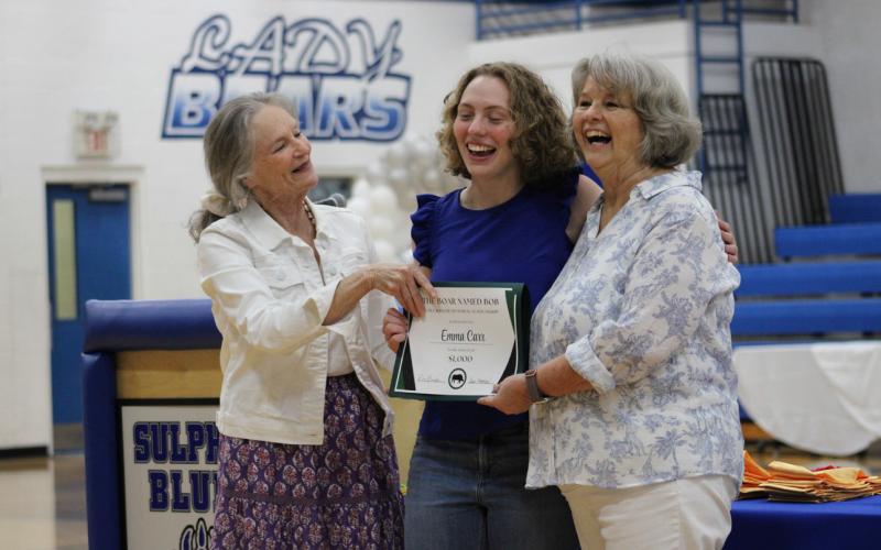Emma Car received the Cole Barker scholarship for $1,000. Staff photos by Lexi Delarosa