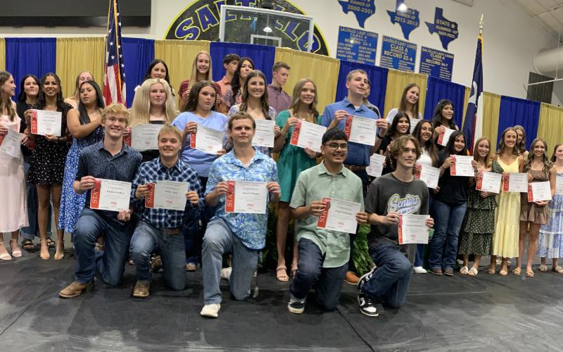 Saltillo FCCLA had 41 medalists at the state convention, and earned three notable awards: most members for a medium-sized chapter, most community service hours and most items donated for the state project.
