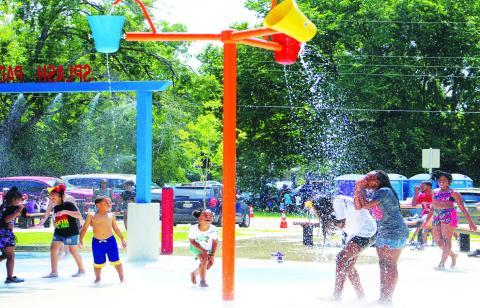 Pacific Park’s splash pad was one of the most popular attractions during the Juneteenth celebrations Saturday and Sunday, June 15-16. June 19, 1865, or 'Juneteenth,' as it's become known, was the day slaves in Galveston, Texas, learned they'd been legally freed two years earlier.